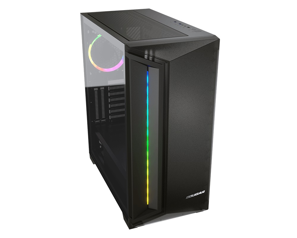 Case Cougar Gamer DarkBlader X7 vidrio templado RGB Full-Tower no incluye fuente de poder black