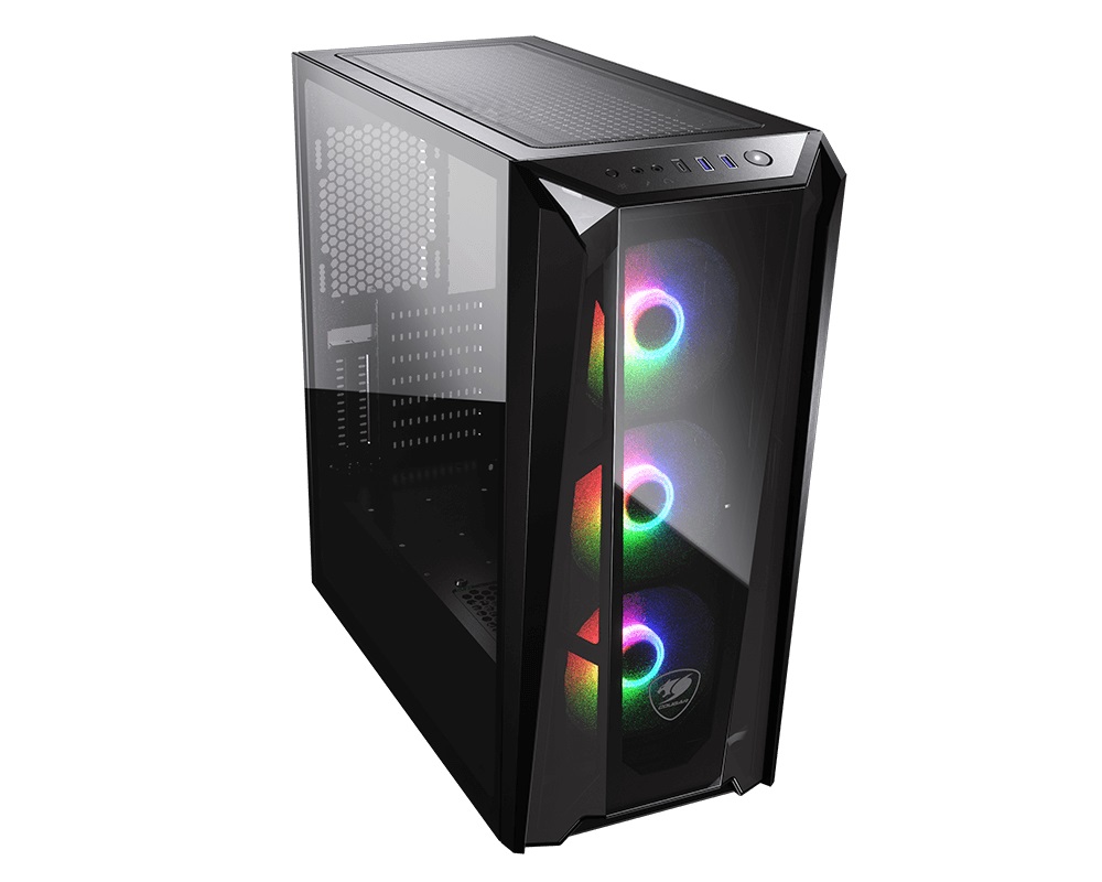 Case Cougar Gamer MX660 MX660-T RGBL vidrio templado Mid-Tower no incluye fuente de poder