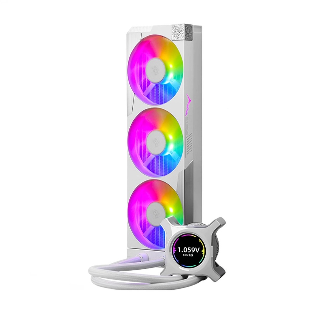 Refrigeracion Liquida Segotep KL360 II ARGB Blanca 360mm Intel LGA2066/ 2011-v3/ 2011/1700/ 1200/1151/1150/1155, AMD sTRX4/sTR4/AM5/AM4