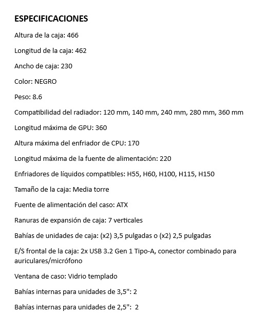 Case Corsair 3000D RGB AIRFLOW Negro Tempered Glas Mid-Tower Case N-PS 3VEN Negro ATX CC-9011255-WW