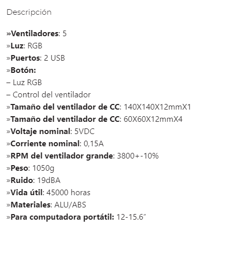 Laptop Cooler GAMER REDRAGON GCP500 IVY  PARA LAPTOP 15,6" 5 VENT + SOPORTE CELULAR