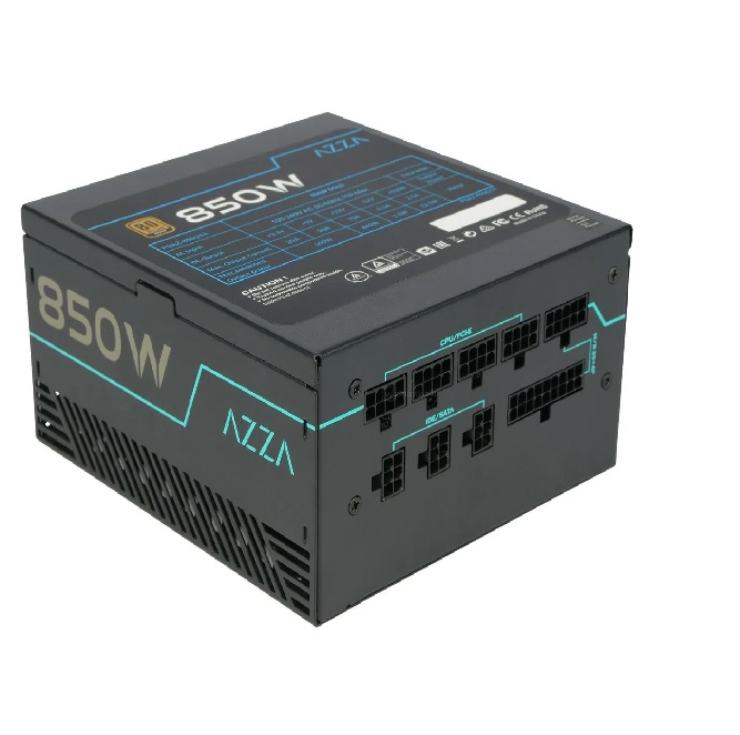 FUENTE DE PODER AZZA PSAZ-850G14 850W 80 Plus Gold ATX 3.0 Negro