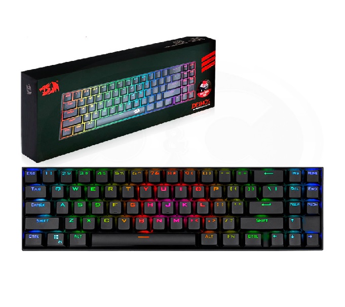 Teclado Gaming Redragon DEIMOS K599-KRS RGB MECANICO SWITCH ROJO Dongle 2.4GHz, USB type C desmontable