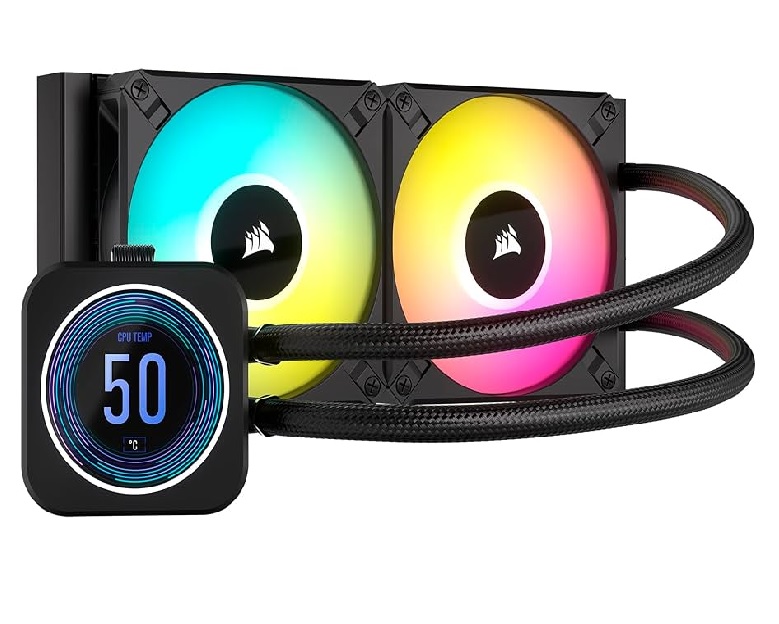 CPU COOLER Corsair - Icue H100i RGB Elite 240mm Negro CW-9060058-WW