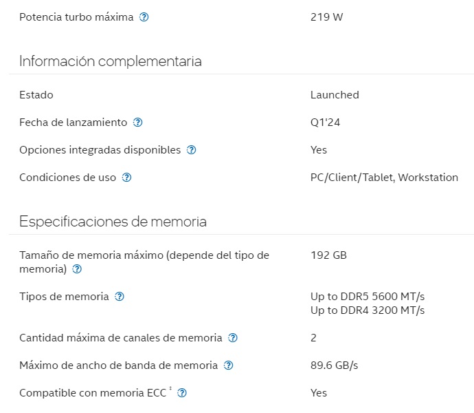 Procesador Intel Core i7-14700 Raptor Lake 2.10GHz hasta 5.40GHz caché 28MB Socket LGA1700 TDP 65w/219w