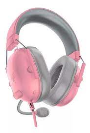 HEADSET RAZER BLACKSHARK V2 X Quartz Edition Rosa/Gris 3,5MM MULTIPLATAFORMA PC MAC PS5 XBOX SWITCH CELULAR PN: RZ04-03240800-R3U1