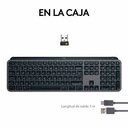 Teclado Logitech Mx Keys S Inalambrico Bluetooth iluminado Español Windows Mac Linux ios android USB-C Grafito 920-011561