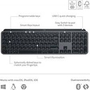 Teclado Logitech Mx Keys S Inalambrico Bluetooth iluminado Español Windows Mac Linux ios android USB-C Grafito 920-011561