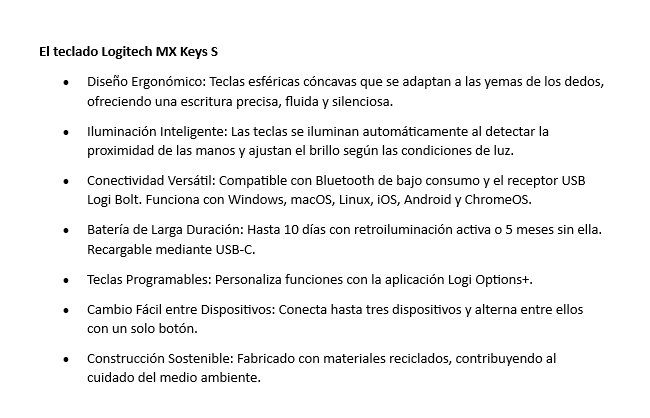 Teclado Logitech Mx Keys S Inalambrico Bluetooth iluminado Español Windows Mac Linux ios android USB-C Grafito 920-011561