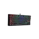 Teclado Gaming Redragon Kumara Mecanico Alambrico K552 RGB NEGRO SWITCH ROJO K552RGB-1