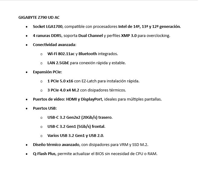 Mbo GIGABYTE Z790 UD AC 13va-14va LGA-1700 4DDR5 WIFI BT HDMI DP 3M.2 USB-C PCIe5.0 ATX