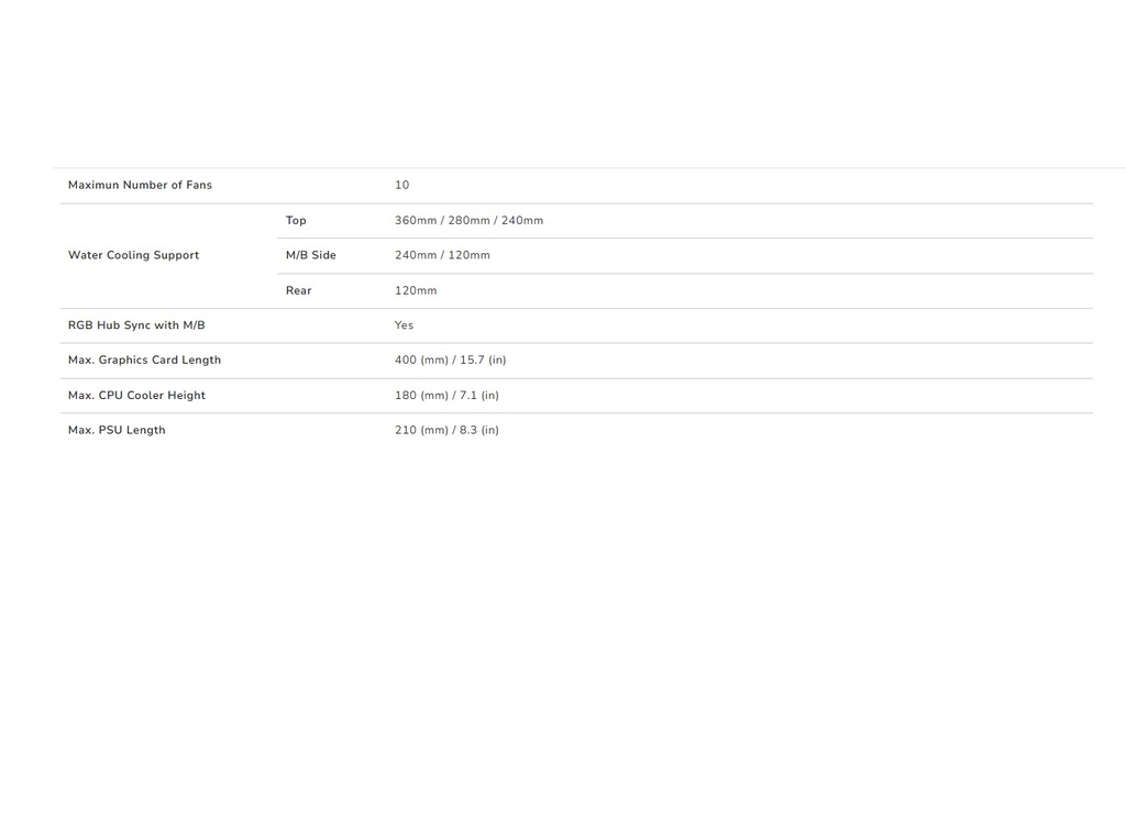 Case Cougar Gamer FV150 RGB vidrio templado Mid-Tower no incluye fuente de poder negro 385KA10.0001
