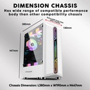 Case Armaggeddon Gamer Triton Pro 300 Bk Mid Tower ATX 3 Fans ARGB Black Vidrio Templado