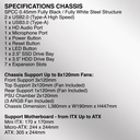 Case Armaggeddon Gamer Triton Pro 300 Bk Mid Tower ATX 3 Fans ARGB Black Vidrio Templado