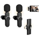 Microfono para Celular - Microfono doble wireless 2,40Ghz con entrada tipo C Q8