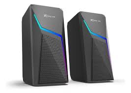 Parlante Xtrike-Me SK-503 Stereo Jack 3.5mm y Bluetooth Multimedia 6W RMS USB LED RGB Negro