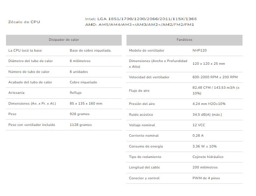 CPU COOLER Cougar Forza 85 Essential enfriamiento por aire 1 fan LGA1700 AM4/AM5