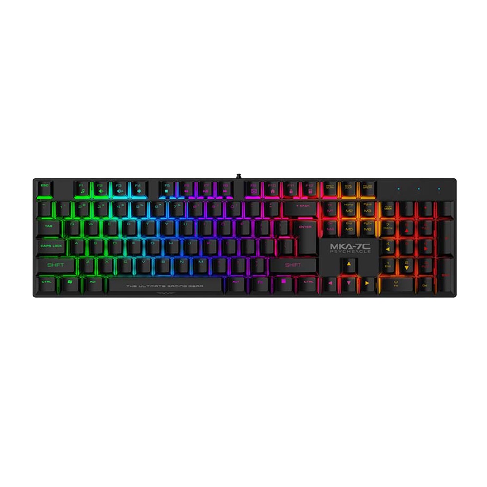Teclado Armaggeddon Gamer MKA-1C NEX Mecanico Multicolor Black Linear Switch Red