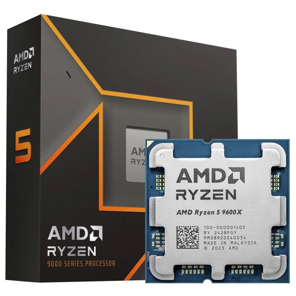 Procesador AMD Am5 Ryzen 5 9600X Am5 3.9Ghz hasta 5.4Ghz 6 Core 12Thread 38Mb Cache Cooler Not included 100-100001405WOF