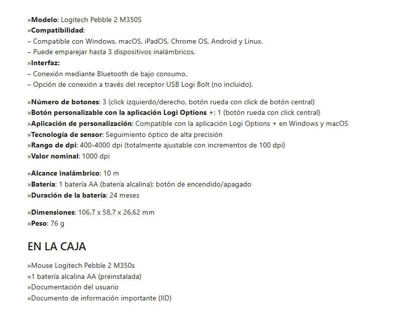 Mouse Logitech wireles M350S Pebble Mouse 2 Grafito Wireless RF - BT 4000DPI 910-007049