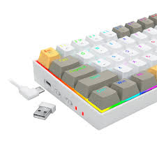 Teclado Gaming Redragon DRACONIC PRO K530-YL WIRELESS 60% SWITCH BROW