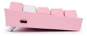 Teclado Gaming Redragon FIZZ PRO K616-RGB BLANCO/ROSADO MECANICO WIRELESS 60% SWITCH ROJO