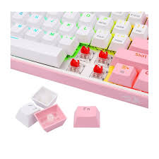 Teclado Gaming Redragon FIZZ PRO K616-RGB BLANCO/ROSADO MECANICO WIRELESS 60% SWITCH ROJO