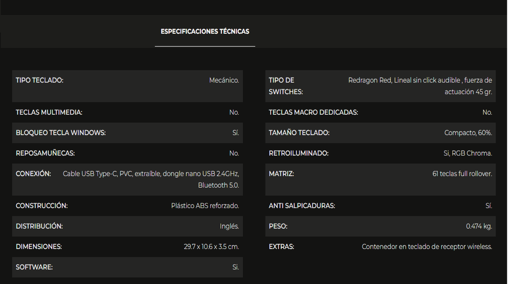 Teclado Gaming Redragon FIZZ PRO K616-RGB BLANCO/ROSADO MECANICO WIRELESS 60% SWITCH ROJO