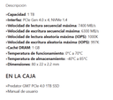 Disco sólido Acer predator GM7 1TB m.2 2280 NVMe PCIe Gen 4x4 Read Speed  7200 MB/s Write Speed  6300 MB/s