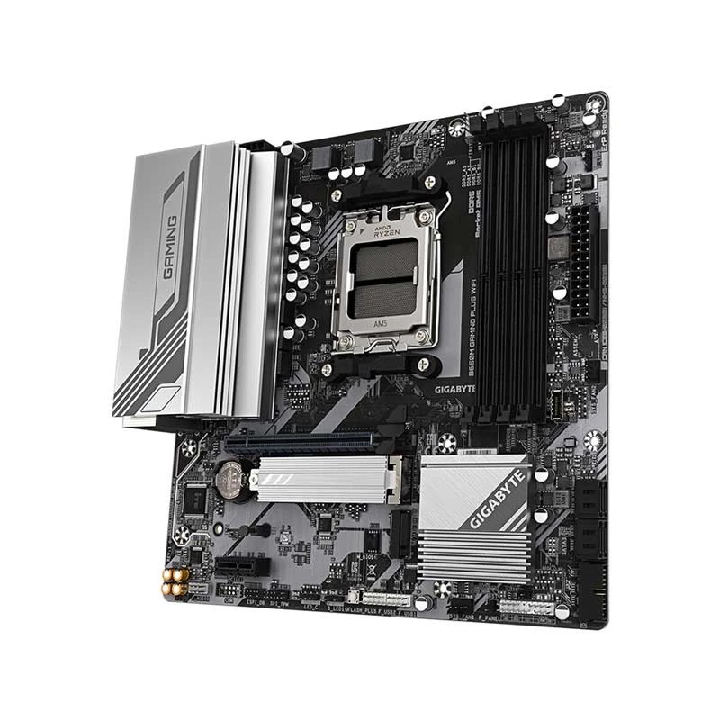 Mainboard Gigabyte B650M gaming plus AM5 ddr5 4 slots HDMI DP 2.5 LAN WiFi mATX
