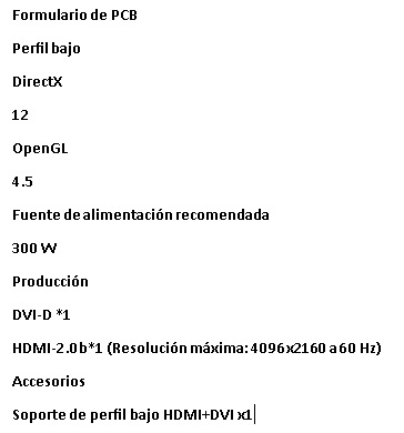 Tarjeta De Video GIGABYTE GT-1030 2GB Low Profile D4 GDDR4 PCI-EX. 3.0  GV-N1030D4-2GL