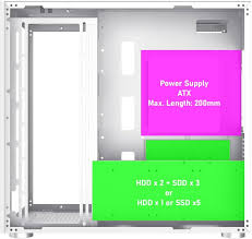 Case Gaming Gamemax Infinity White E-Atx con Vidrio Templado y USB tipo C