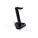 Soporte Stand Genius de Audifono GX-UH100 RGB Light con 4P USB (2 Tipo A y 2 Tipo C)