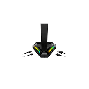 Soporte Stand Genius de Audifono GX-UH100 RGB Light con 4P USB (2 Tipo A y 2 Tipo C)