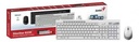 Teclado + mouse Genius Slimstar 8230 Blanco Bluetooth  - Wireless USB