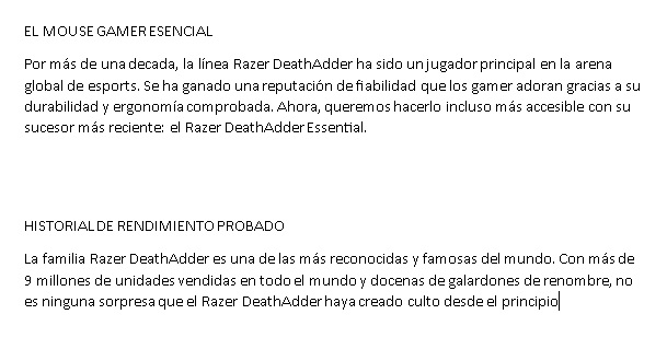 MOUSE GAMER RAZER DEATHADDER ESSENTIAL WHITE EDITION ERGONOMIC 6400DPI RZ01-03850200-R3U1