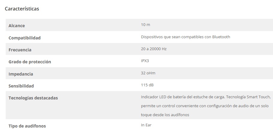 AUDIFONO + MICROFONO TOUCHBUDS KLIP XTREME KTE-006WH BLANCO IN EAR BLUETOOTH - IPX3 12HORAS