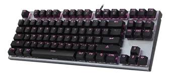 Teclado Gamer Meetion MT-MK04 Black Mecanico RGB Switch Blue