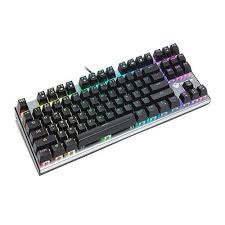Teclado Gamer Meetion MT-MK04 Black Mecanico RGB Switch Blue