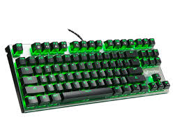 Teclado Gamer Meetion MT-MK04 Black Mecanico RGB Switch Blue