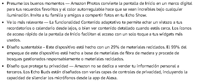 Pantalla with Speaker Amazon Echo Show 8Inch 3ra Gen Smart Display with Alexa-White