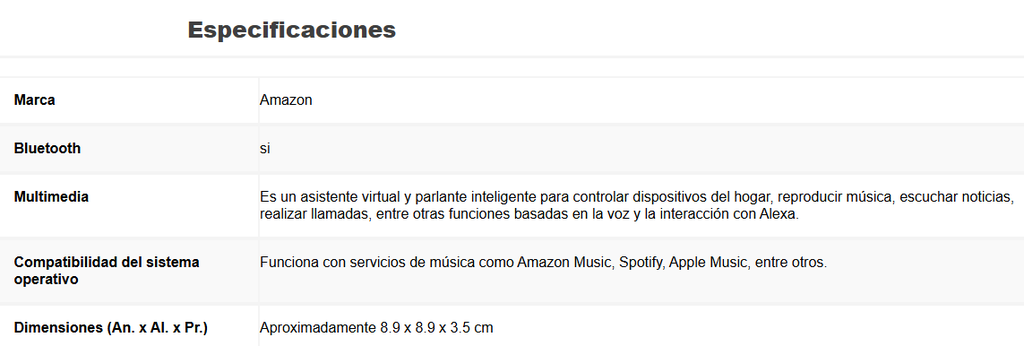 Parlante Echo Dot. 5ta Gen. Inteligente Alexa Negro