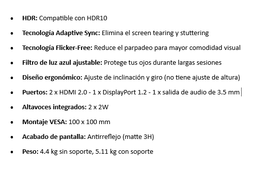 Monitor LED Asrock Gamer PG27F15RS1A 27 inch curvo FHD (1920 x 1080) 240Hz 1ms HDMI Display Port