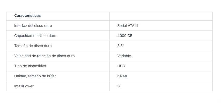 Disco Duro interno 4tb WD Purple 24-7 cache 64Mb sata 3,5inc interno WD43PURZ