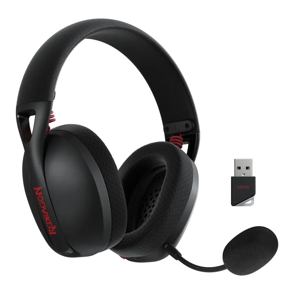 AUDIFONOS REDRAGON IRE PRO H848 GAMER WIREESS NEGRO