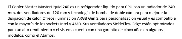 CPU COOLER CoolerMaster MasterLiquid 240 Core II ARGB Negro MLW-D24M-A18PA-R1
