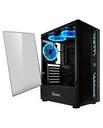 Case Quasad Gaming QG-002 USB3.0 2USB1.0 AUD-FRONT SIDE-GLASS 4RGB-1FRT-2TOP-1REAR BLACK