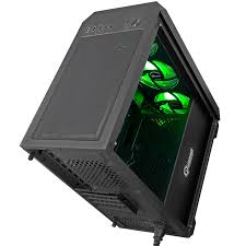 Case Quasad Gaming QG-002 USB3.0 2USB1.0 AUD-FRONT SIDE-GLASS 4RGB-1FRT-2TOP-1REAR BLACK