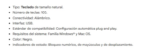 Teclado Quasad QK-440C Black con teclas multimedia USB