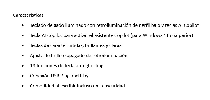 Teclado Genius SlimStar 820 Iluminado con cable USB Negro